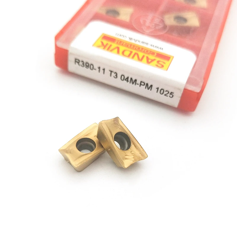 10 шт. R390-11T304 PM 1025 вставки карбида R390 фрезерные инструменты продольно-фрезерный