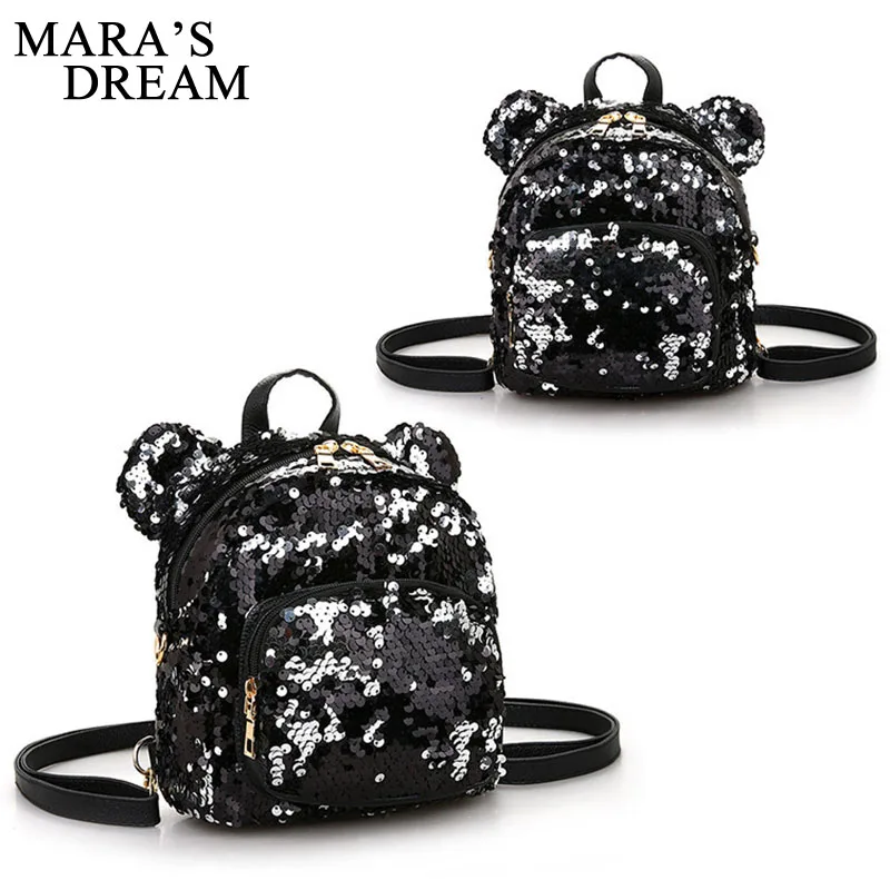 Mara's Dream Shining женские рюкзаки с блестками медвежьими ушками для девочек
