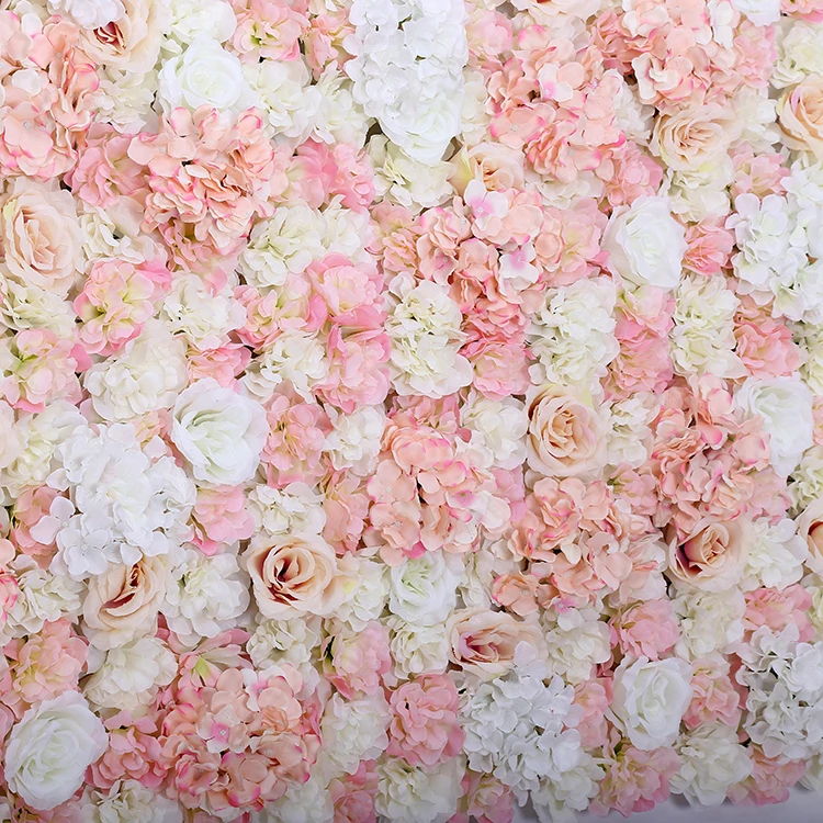 

Hydrangea rose arched flower wall 40*60cm guelder artificial flowe liner,DIY decorative wedding festival flower carpet road line
