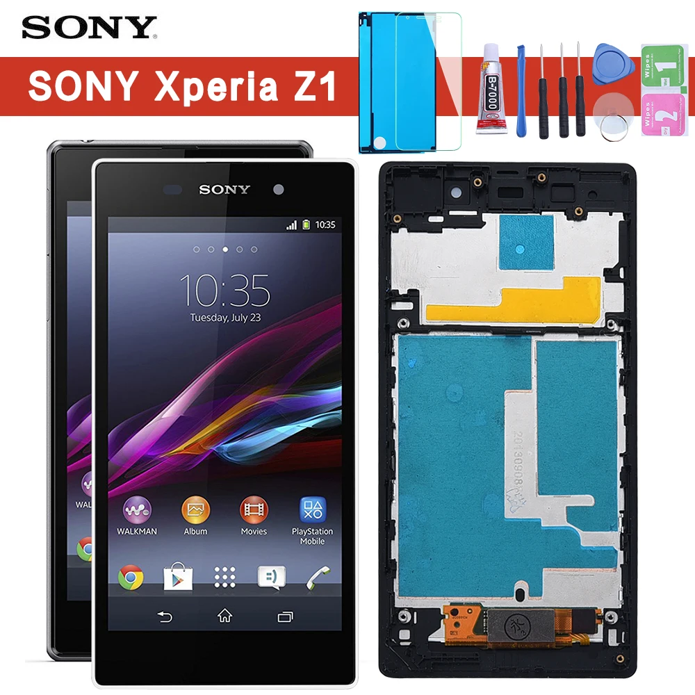 ЖК дисплей 5 0 ''для SONY Xperia Z1 с сенсорным экраном и дигитайзером L39 L39H C6902 C6903 для