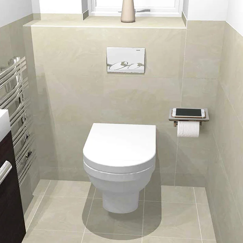 Wall Mounted Toilet Roll Storage Bathroom Self Adhesive Things For Home Holder Shower Paper Organizer Stand Household