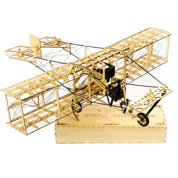 Curtiss толкатель 550 мм размах крыльев самолетик из пробкового дерева
