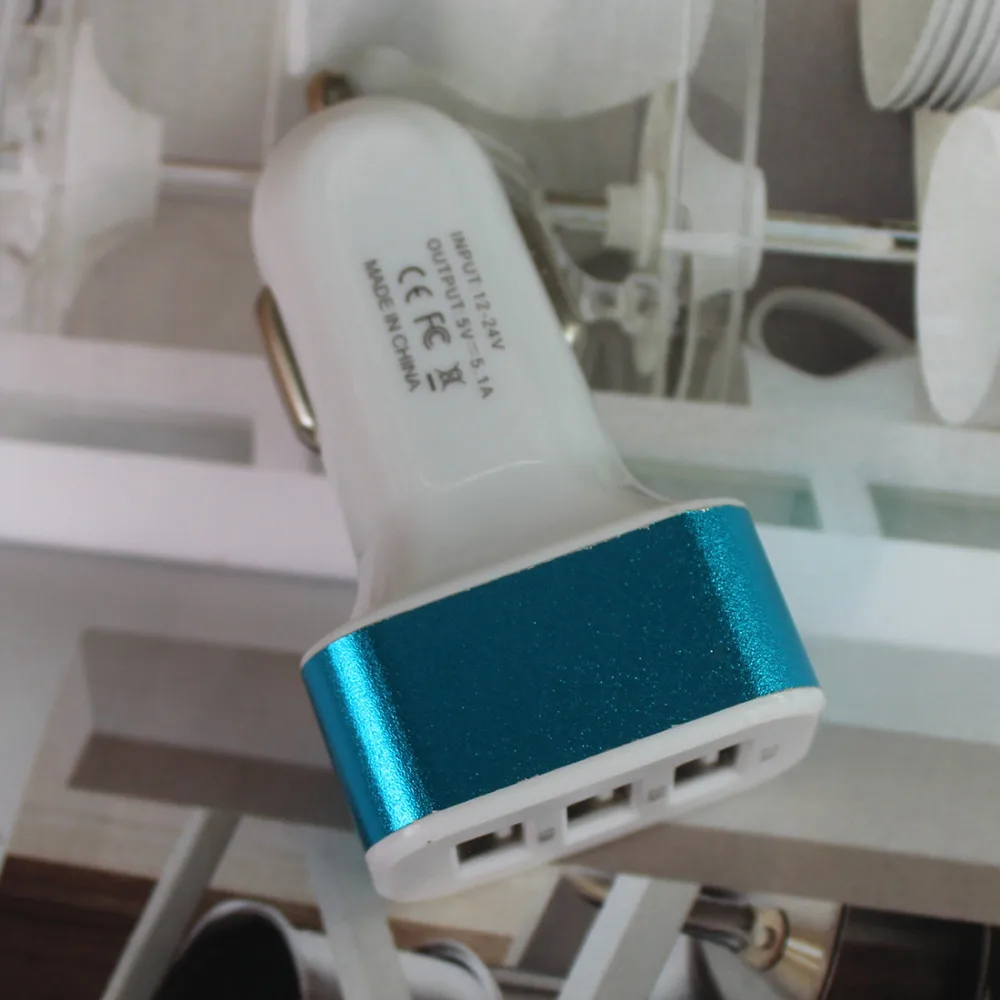 Marsnaska универсальное авто 3 USB Автомобильное зарядное устройство для iPad iPhone samsung One Way 12 V-24 V розетка для автомобильного прикуривателя адаптер зарядное устройство