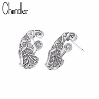 chandler valknut odin s symbol stud earring for women vintage fashion jewelry punk pagon bijoux animal viking earring best