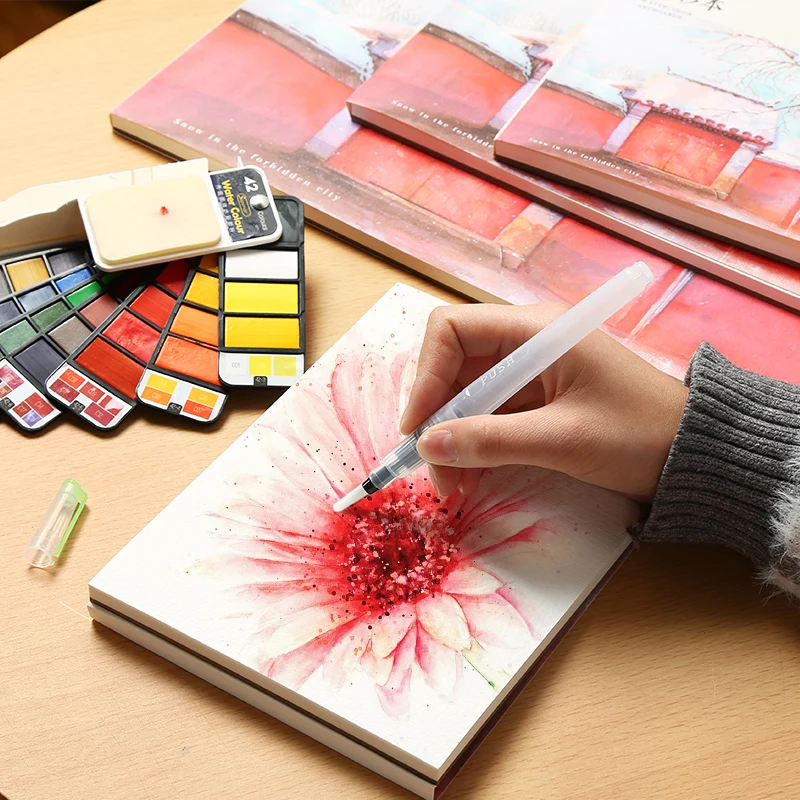 

Bgln watercolor A3/A4/A5 four-sided seal watercolor paint painting paper 230g thick postcard art supplies