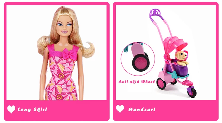 Бренд Barbie, модные куклы, модель велосипеда, игрушка для собак, для верховой езды, для девочек, подарок на день рождения, Barbie Boneca DWJ68