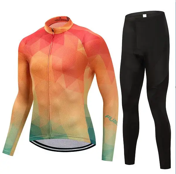 jersey and pants 1 Одежда для велоспорта зимний мужской комплект термальный флис mtb комплект велосипедной одежды Джерси спортивный костюм Одежда для велоспорта спортивная одежда платье - Цвет: jersey and pants 1