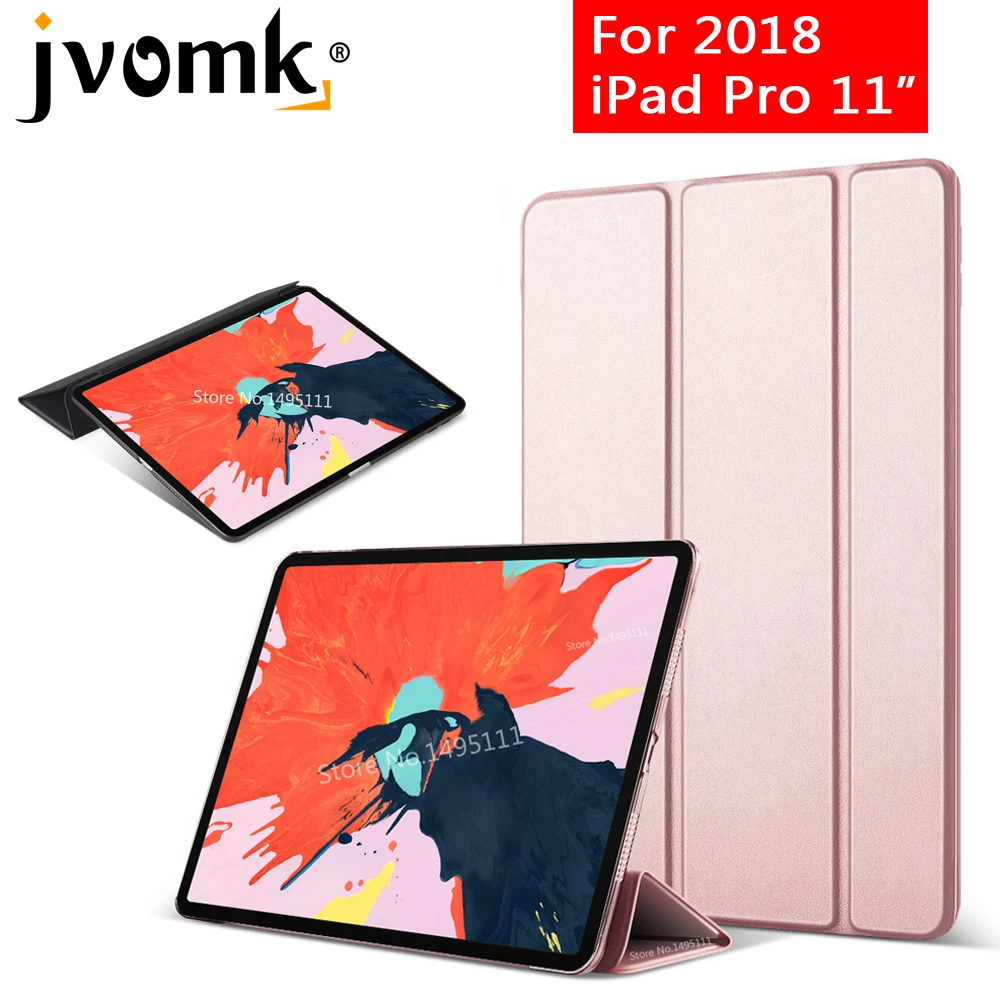 Чехол для iPad Pro 11 &quot2018 из искусственной кожи прозрачный чехол задней панели