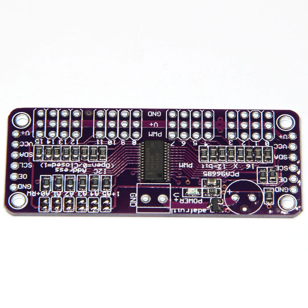16-канальный 12-битный модуль PWM/Servo Driver-I2C интерфейс PCA9685 для arduino или Raspberry pi shield module