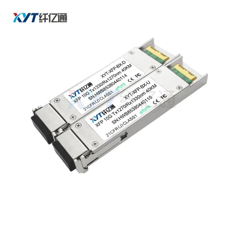 

1 pair 10G BIDI XFP module 60km 1270/1330nm 10G XFP optical fiber transceiver