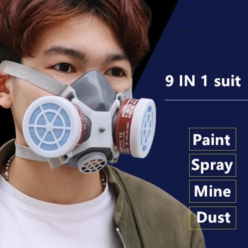 Masque à gaz Anti-poussière en résine époxy  respirateur de protection  peinture  soudage  sécurité