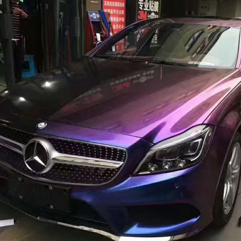 Glossy Chameleon Purple Blue car Pearl Metal