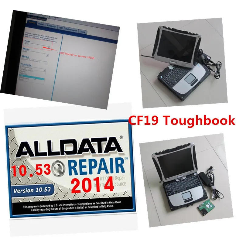 

ALLDATA and Mitchl 2015 installed CF19 Laptop For P-anasonic Toughbook all data V10.53 for all cars/trucks Ready use