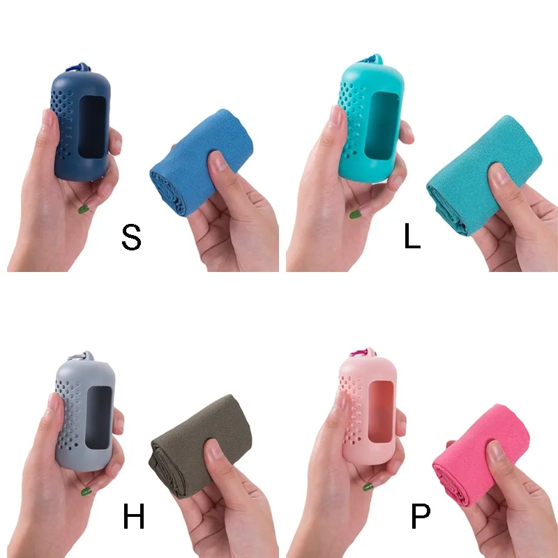 

Portable buckle Cooling Microfiber Instant Cooling Relief quick dry ice towel Drying Yoga Gym Towel Pilates Running outdoor sp