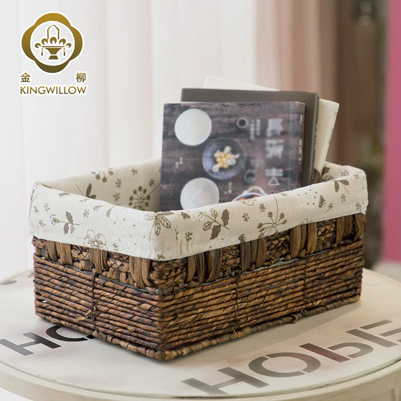 Новая Домашняя корзина для хранения из ротанга, плетеная коробка ручной работы, корзина для хранения пищевых продуктов