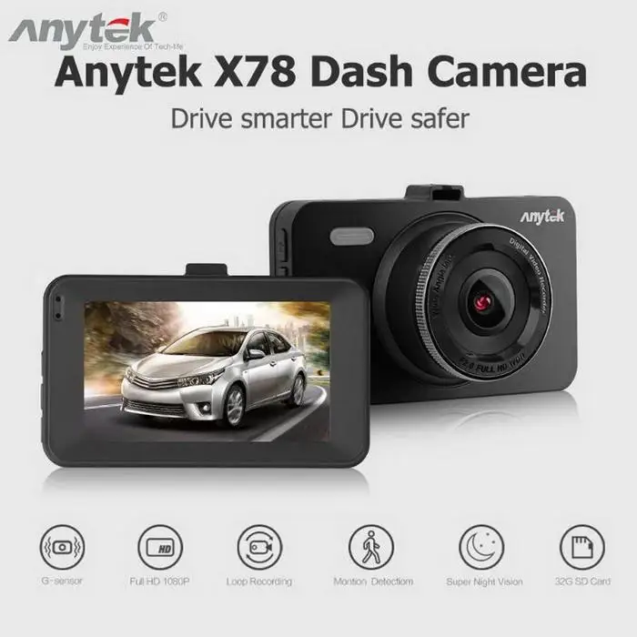 Авто авторегистратор 1080 P камера 2 4 &quotHD экран Dash Cam циклическая запись вождения