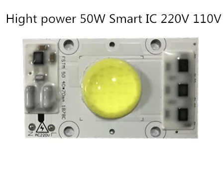 

Светодиодная лампа don;t driver COB 50 Вт, переменный ток 220 В 110 в 6000k, белый теплый умный IC, подходит для самостоятельной сборки, драйвер высокой мощн...