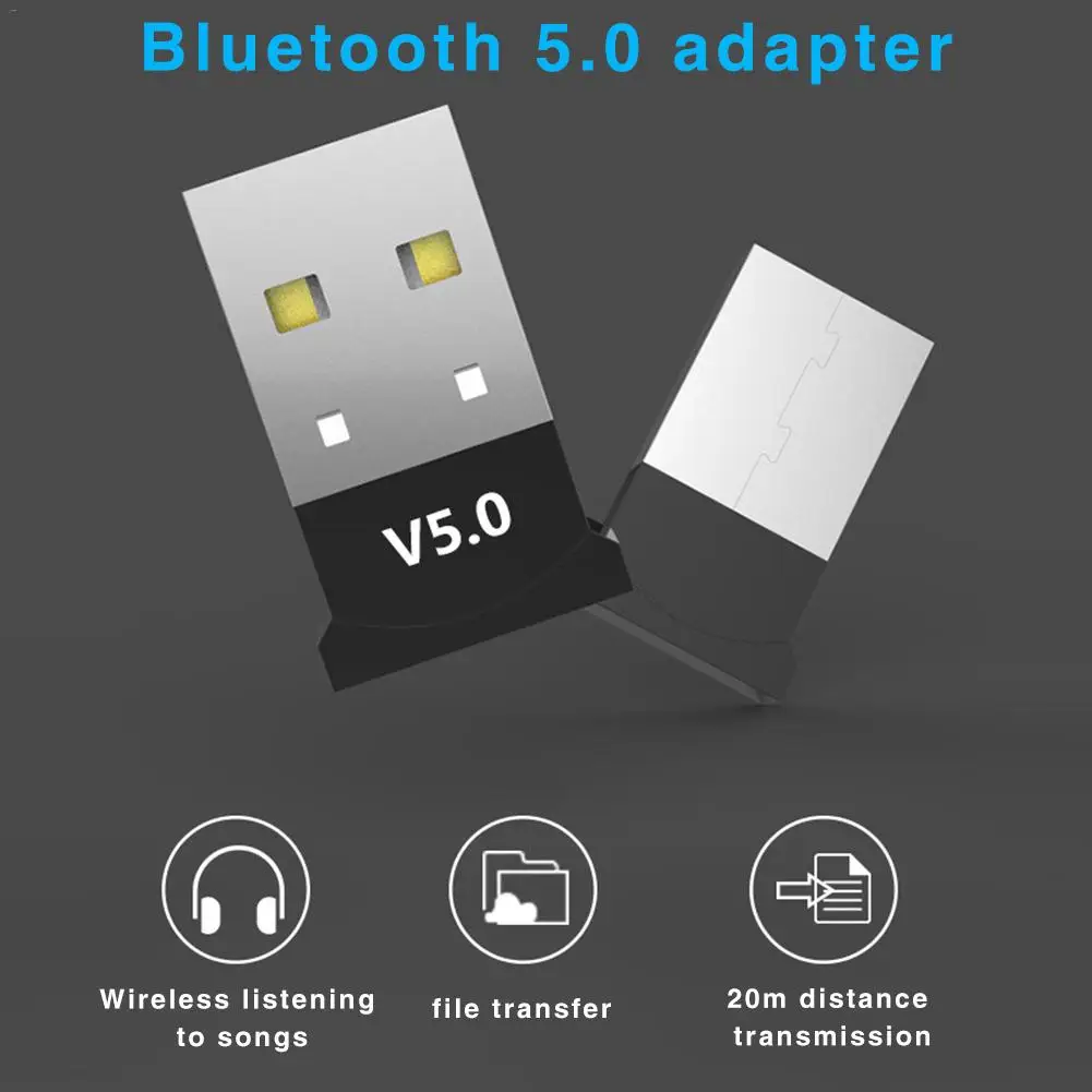 Bluetooth адаптер 5 0 USB Настольный компьютер Бесплатный привод аудио приемник ключ