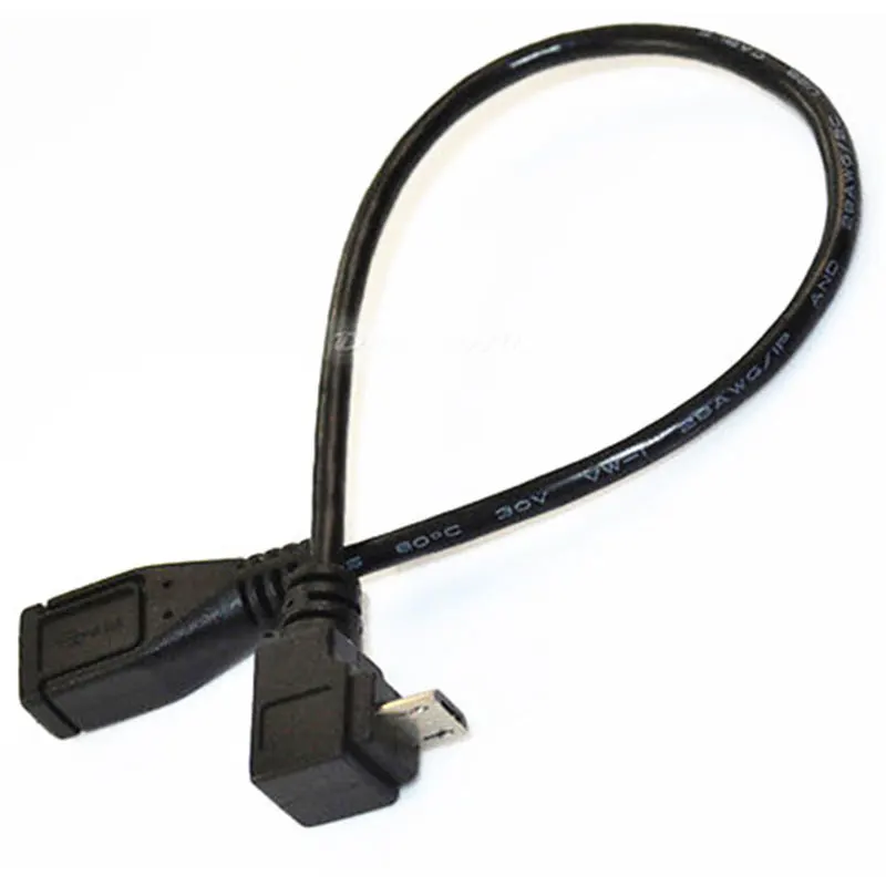 Микро-usb 5-контактный адаптер для штекерного кабеля под углом 90 градусов Micro 5 P |