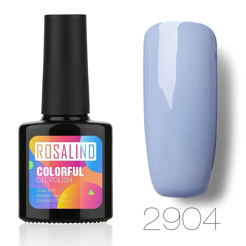 2904 Гель ROSALIND 1S 10 мл оранжевый цвет серия Гель-лак для ногтей верхнее Базовое покрытие маникюрный набор УФ светодиодный Профессиональный Гель-лак - Цвет: 2904
