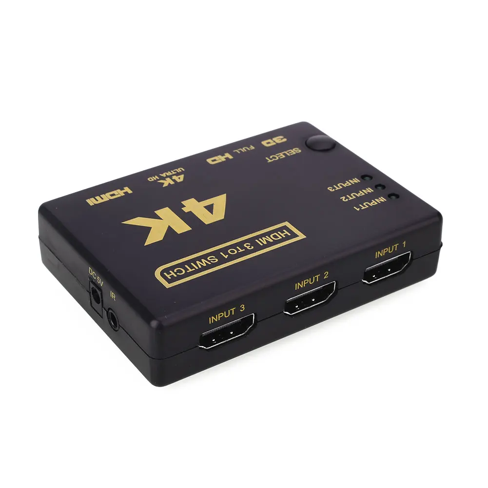 Switch Box Splitter 4K HDMI 3D 1080P Full HD Selector IR Video Universal | Электроника