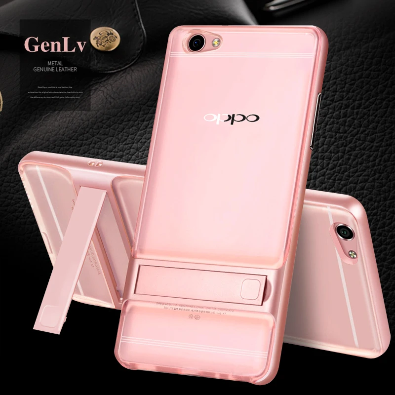 Для OPPO R9S/R9s плюс Чехол Slim Armor подставка держатель ТПУ PC противоударный резиновый