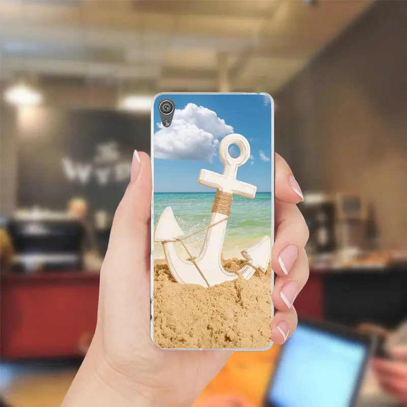 Красивые птицы и якорь Мягкий мобильный чехол для телефона Sony Xperia XZ Z Z1 Z2 Z3 Z4 Z5