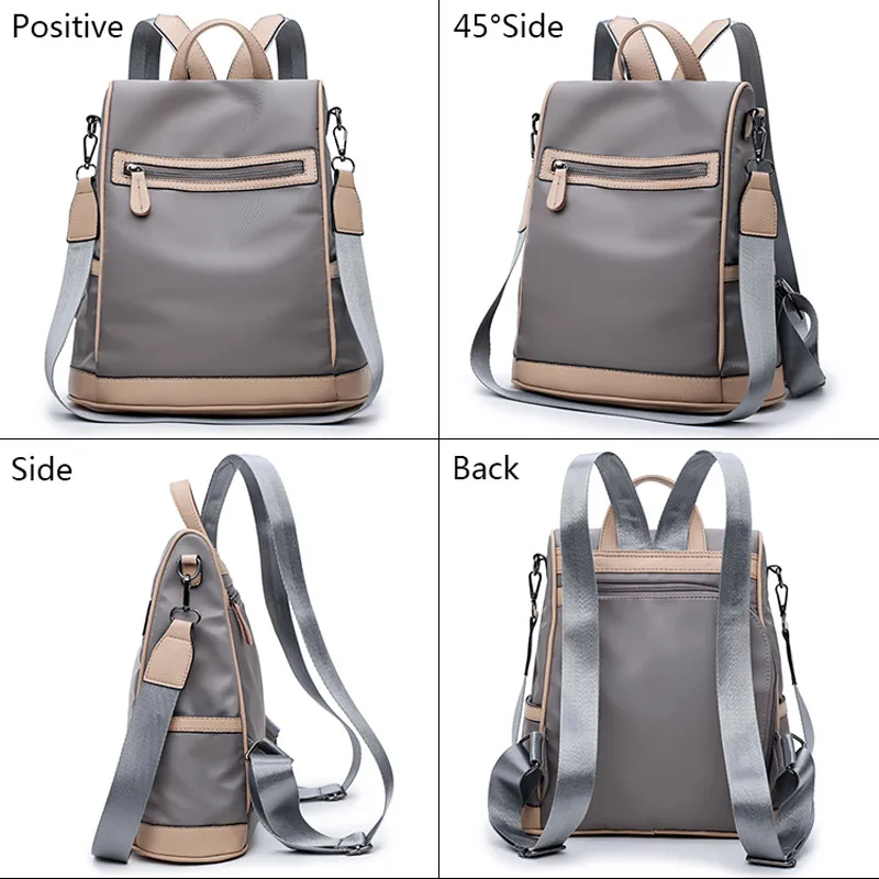 KVKY Brand 2017 Fashion Women Backpacks High Quality Solid Nylon Female School Shoulder Bags For Teenager Girls Travel Rucksacks | Багаж и