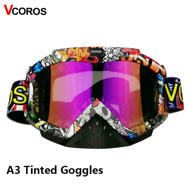 VCOROS dirt bike мотоциклетный шлем ветрозащитные очки ATV MX мотокроссы УФ-защитные для