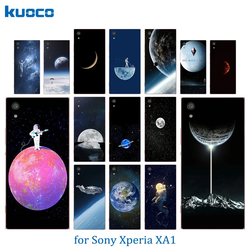 Чехлы для телефонов 5 0 дюйма Sony XA1 Coque Xperia Dual G3112 G3116 G3121 G3123 Space World Pattern пар Роскошный