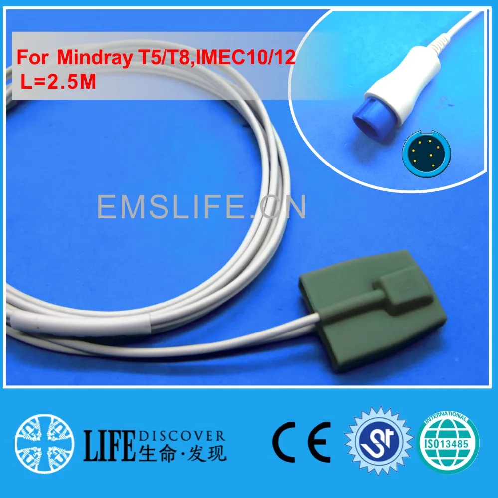 

Long cable child and pediatric spo2 sensor for MINDRAY T5,T8,IMEC10,12 patient monitor