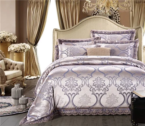 bedding set 8 Хлопок и шелк атлас Розовый и красный цвет элитное постельное белье queen King size комплект постельного белья/Стёганое одеяло крышка льняное постельное белье набор funda nordica Кама - Цвет: bedding set 8