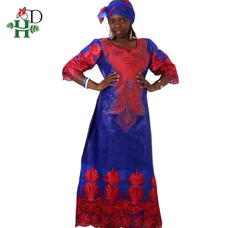 Женское платье из 100% хлопка H & D dashiki африканские платья для женщин 2020|Африканская