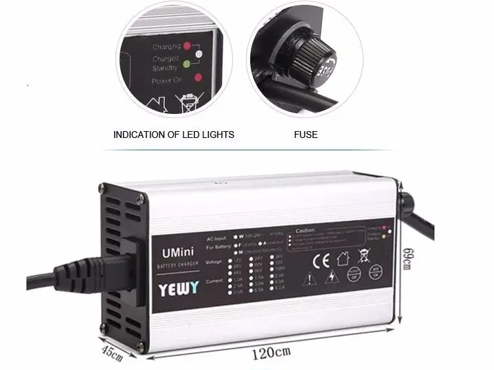 

4 Series 12V LiFePo4 Battery power charger 14.6V 5A for E Bike Electric Bicycle Power Tool with CE RoHS