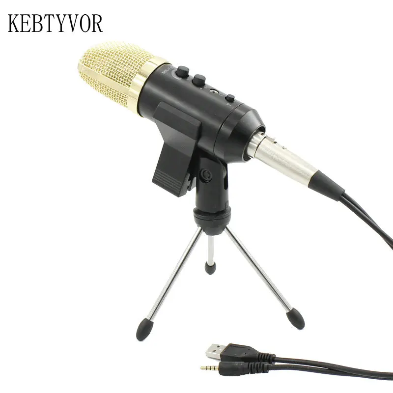 Студийный микрофон USB конденсаторная запись звука добавление подставки
