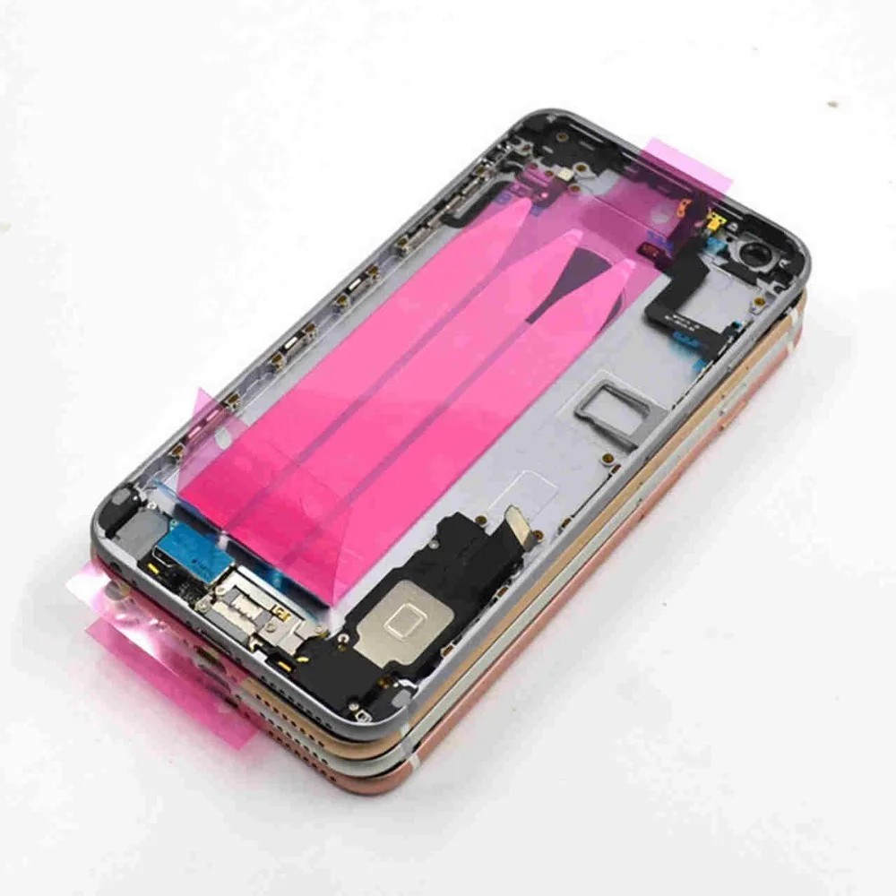 Средняя рамка Шасси для iphone 6G 6 Plus 6s с гибким кабелем полный корпус батарея Дверь
