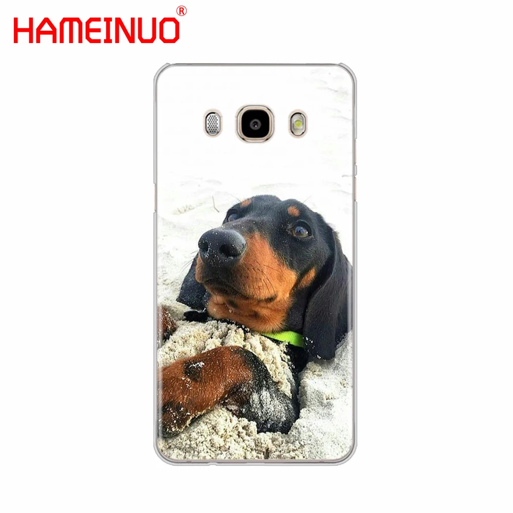 HAMEINUO милый чехол для телефона с таксой доберманом Samsung Galaxy J1 J2 J3 J5 J7 MINI ACE 2016 2015 prime |