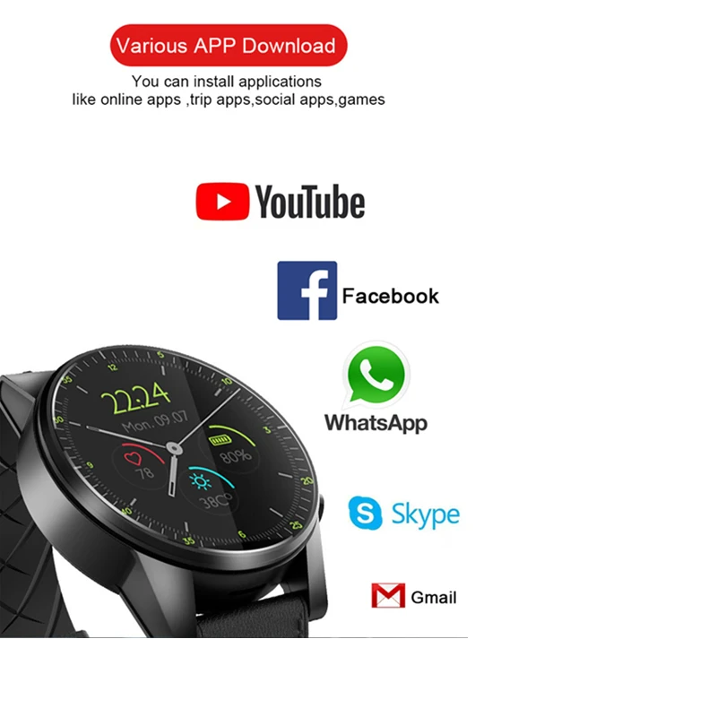 Bluetooth Smartwatch X360 поддержка 3 ГБ + 32 Гб 4G сердечного ритма IP67 Android 7 1 водонепроницаемые