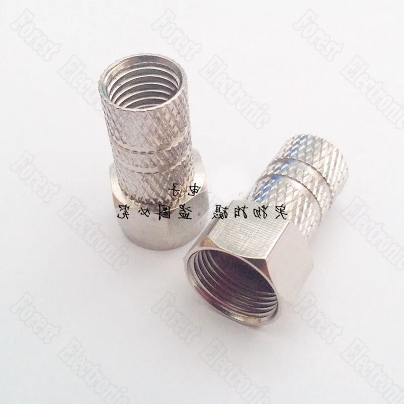 Selg-плотный F-разъем для головки дюймовый спутниковый цифровой телеприставка