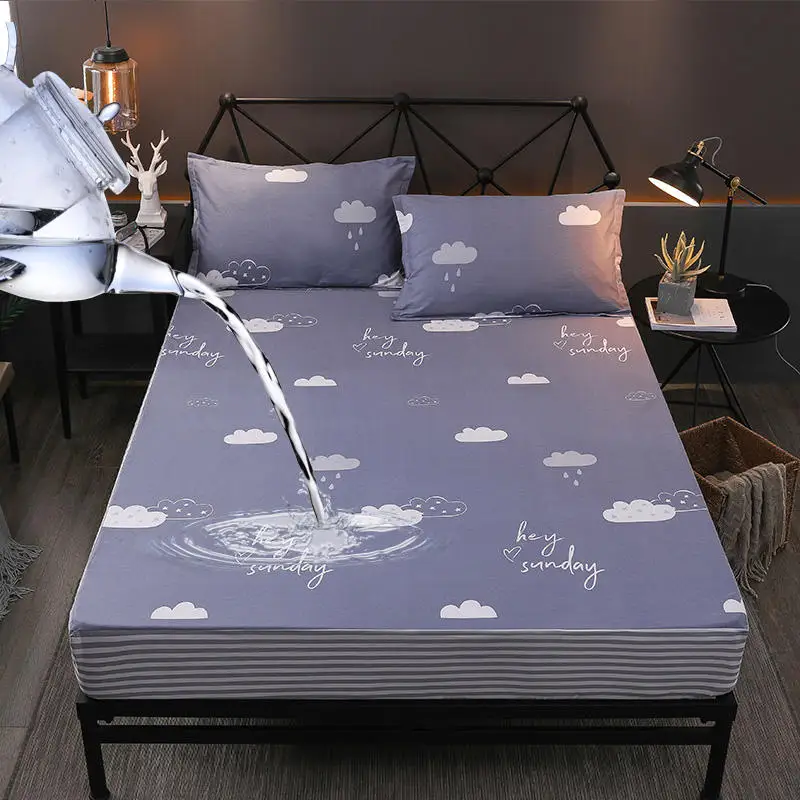 Drap de lit sabanas хлопковый Водонепроницаемый двойной лист кровать размера queen