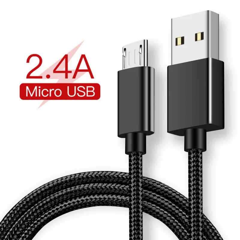 Micro USB кабель для Samsung S6 S7 Xiaomi Redmi Note 5 Быстрая зарядка синхронизация данных планшет