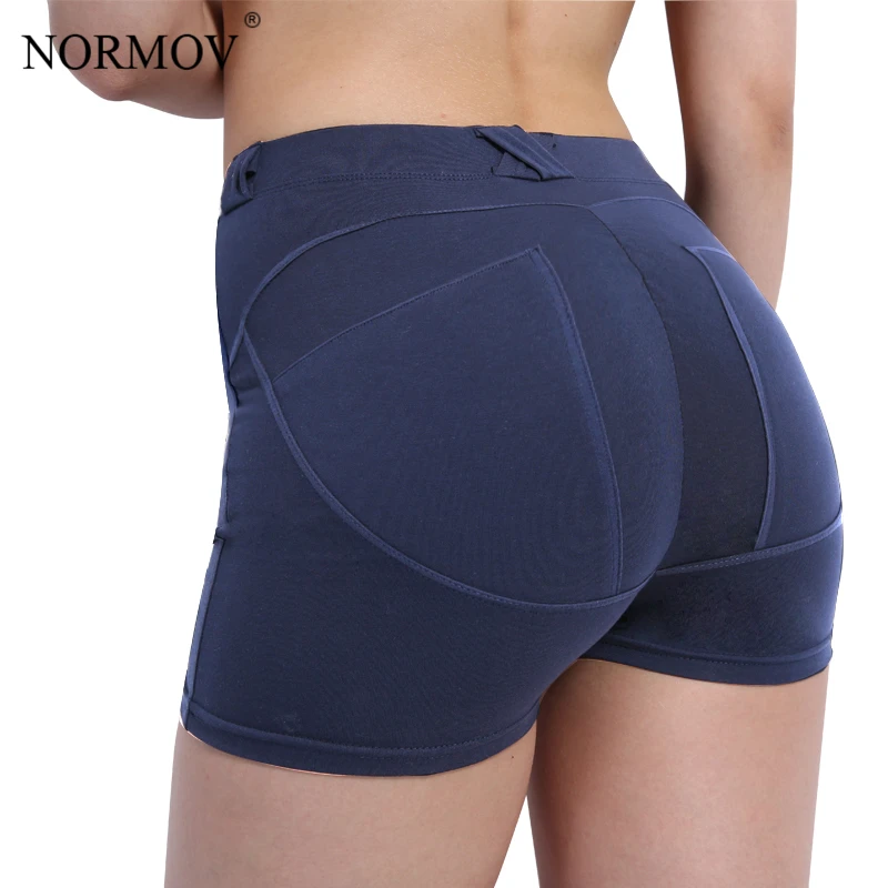 NORMOV S XL 3 Цвета Мода Sexy Push Up Женщины Шорты Повседневная Лето Черный Хлопок Тонкий