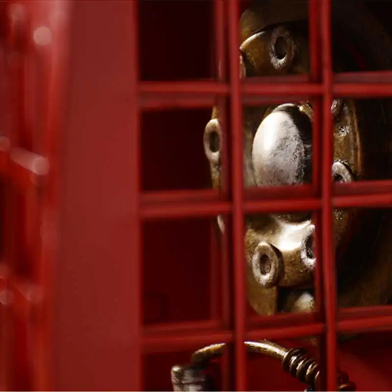 Металлический Ретро телефон в стиле американской деревни предметы интерьера для