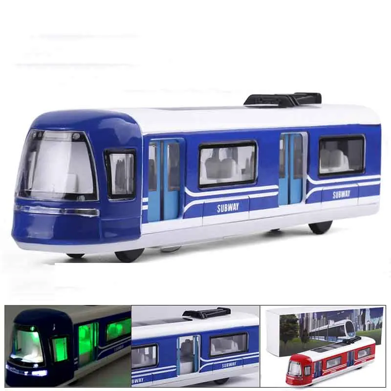 Сплав поезд метро голова модель игрушки скоростной рельс легкий 6619/6621/6620 подарок