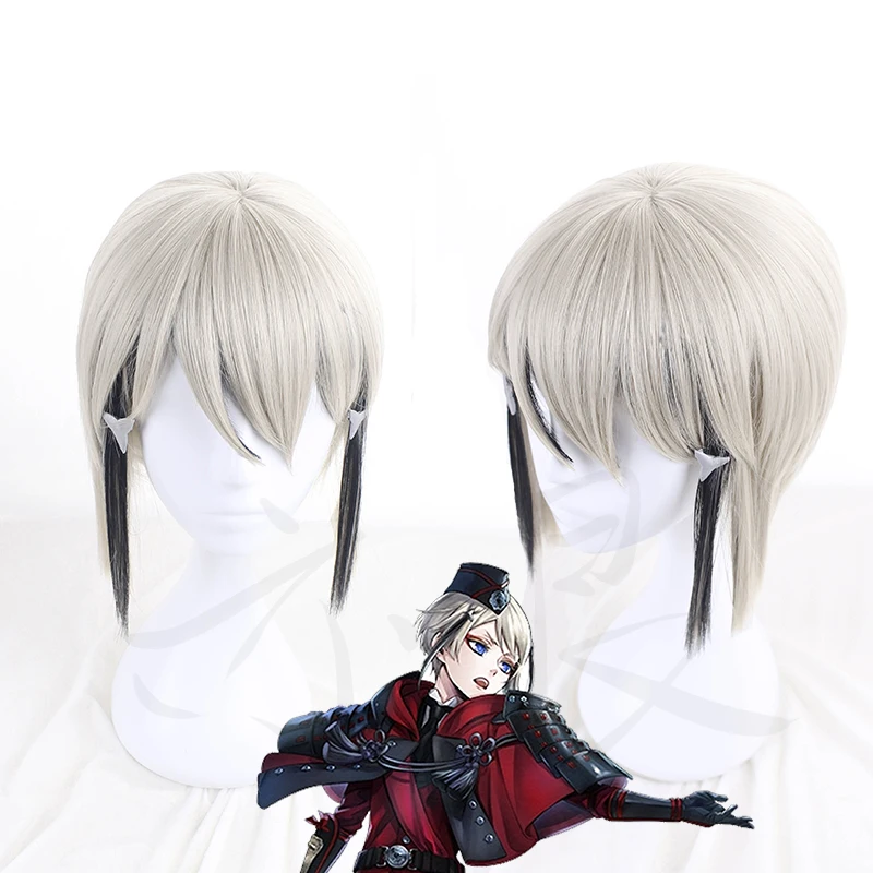 Парик для косплея на Хэллоуин от Touken Ranbu Online Hyuga Masamune синтетический парик ролевых