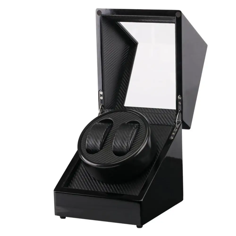 5 Авто деревянные часы Winder коробка для хранения часов Winder чехол Прозрачная крышка наручные часы коробка с одной/двойной головкой мотор с вилкой США - Цвет: 5
