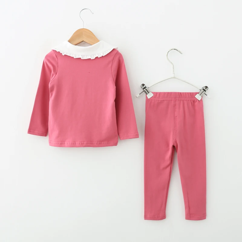 baby pajamas Suit Spring Summer girls Clothing set Kids cotton 2 pcs Children outfit home Tracksuit clothes for sleepwear | Детская
