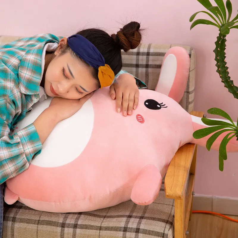 Супер милый толстый розовый кролик плюшевая игрушка мягкие Kawaii животные