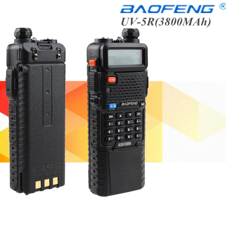 1 шт. BAOFENG UV 5R 136 174/400 520 МГц двухдиапазонный com 3800 мАч Li Ion bateria Baofeng uv5r|bateria baofeng uv5r|baofeng
