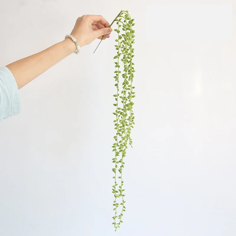 1pc 78cm Artificial Flower String PU Fake tear of lover Wall Hanging Plant Succulents Garden Wreath Home Wedding Decoration | Всё для
